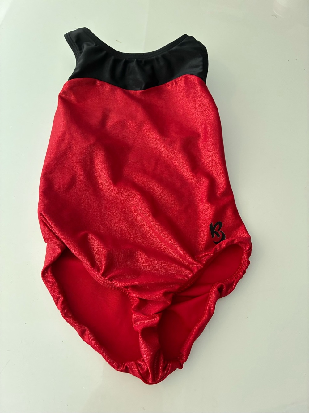 K-Bee Red Gymnastics Leotard child size 8/9